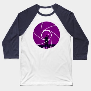 Photophile Purple Night Sky Baseball T-Shirt